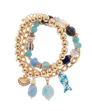 Sealife Charm Bracelet Set - Instyle Boutique