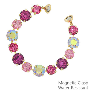 Fuchsia Crystal Magnetic Bracelet - Instyle Boutique