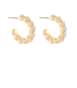Ivory Cloud Hoops - Instyle Boutique