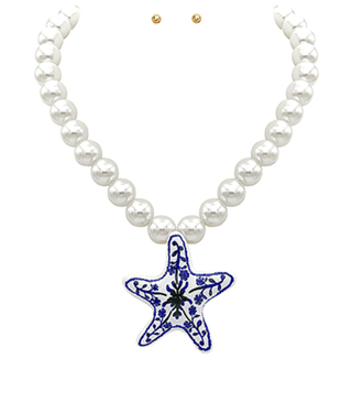 Willow Starfish Pearl Necklace - Instyle Boutique