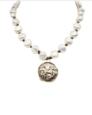 Pearly Girl Coin Necklace - Instyle Boutique