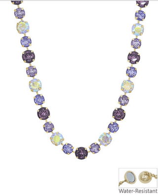 Lavender Crystal Magnetic Necklace - Instyle Boutique