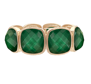 Green Statement Stone Bracelet - Instyle Boutique