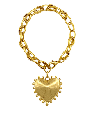 Puffy Heart Charm Bracelet - Instyle Boutique