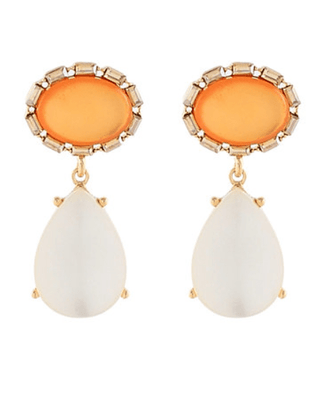 Cloud Teardrop & Stone Earrings - Instyle Boutique