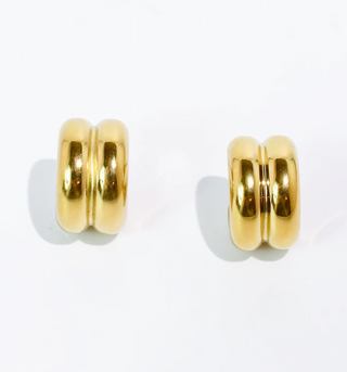 Duo Dome Hoop Earrings