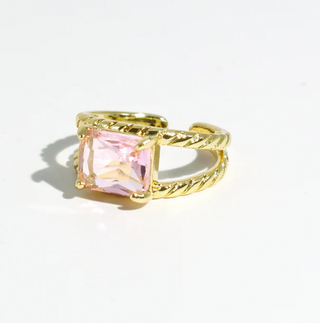 Pink Twist Ring