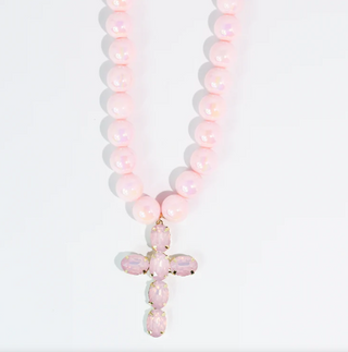 Pink Grace Cross Necklace