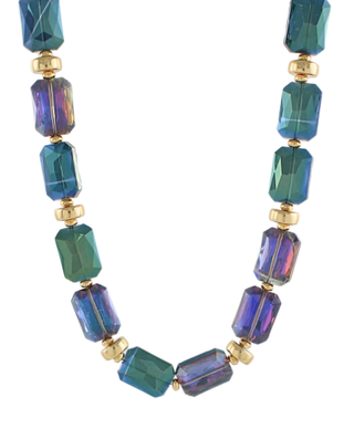 Octagon & Round Necklace