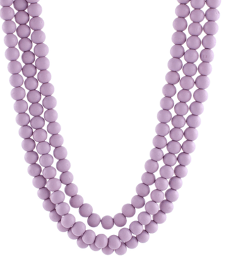 Drama Club Lavender Beaded Necklace - Instyle Boutique