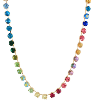 Multi Rhinestone Ombre Necklace - Instyle Boutique