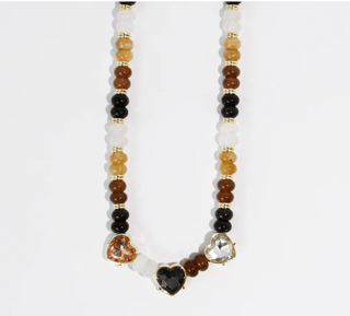 All Hearts Necklace - Brown - Instyle Boutique