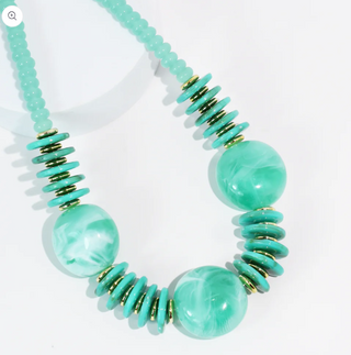 Round Top Turquoise Necklace