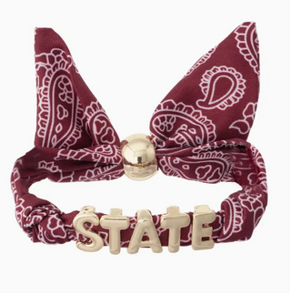 Mississippi State Bandana Slider Bracelet