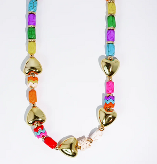 Heart Pop Gold Necklace