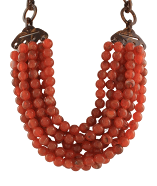 Seven Layer Amber Statement Necklace