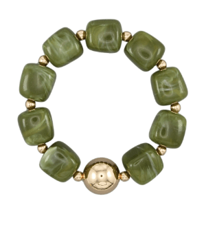 Marble Cube Olive Bracelet - Instyle Boutique
