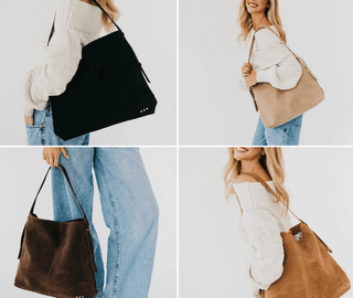 Evie Suede Hobo Shoulder Bag ~PREORDER~ - Instyle Boutique