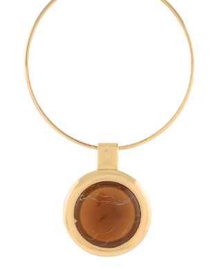 Sienna Brown Pendant Necklace