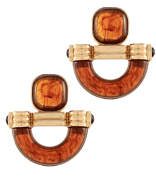 Brown Geometric Drop Earrings - Instyle Boutique