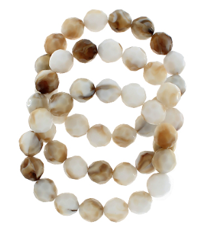 Blissful Brown Beaded Bracelet Set