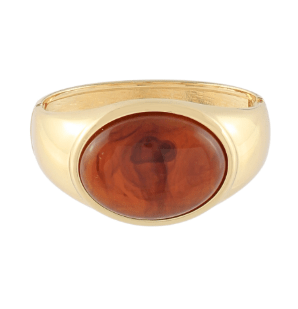 Amber Hinged Cuff Bracelet - Instyle Boutique