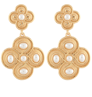 Pearl Clover Earrings