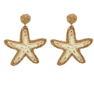 Neutral Starfish Earrings
