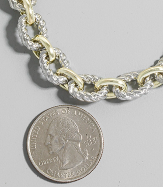 Two Tone Magnetic Clasp Bracelet