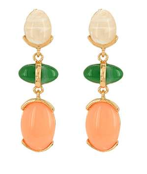 Colorblock Gemstone Drop Earrings - Instyle Boutique