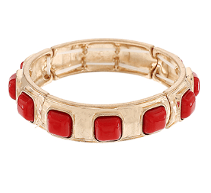 Red Gemstone Bracelet - Instyle Boutique