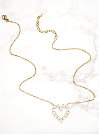 Heart of Gold Diamond Necklace - Instyle Boutique