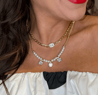 Pearl Link Layer Necklace - Instyle Boutique