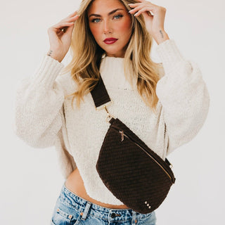 Suede Westlyn Woven Bum Bag ~PREORDER~ - Instyle Boutique