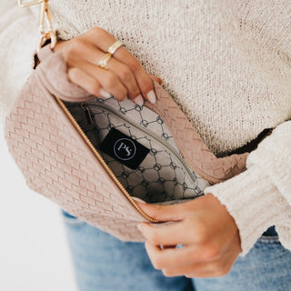 Suede Westlyn Woven Bum Bag ~PREORDER~ - Instyle Boutique