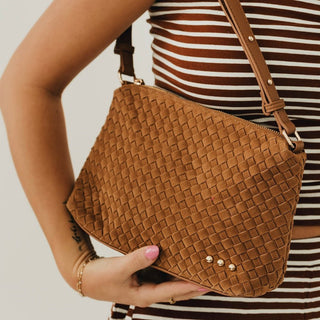 Suede Harper Hobo Shoulder Bag ~PREORDER~ - Instyle Boutique