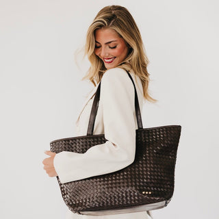 Woven Tiffany Organizer Tote Bag ~PREORDER~ - Instyle Boutique
