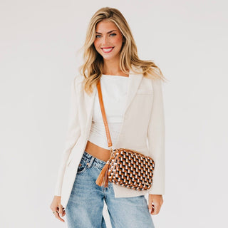 Woven Willow Camera Crossbody Bag ~PREORDER~ - Instyle Boutique