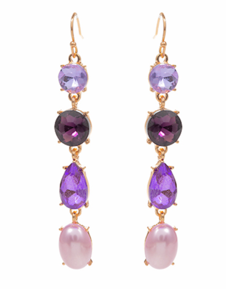 Buy Purple Natural Stone Earring – Shopzters