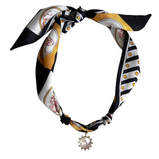 Solar Glow Scarf Necklace