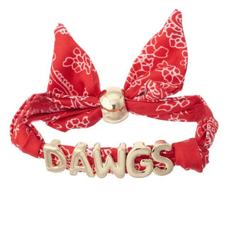 Bullodogs Red Bandana Slider Bracelet - Instyle Boutique