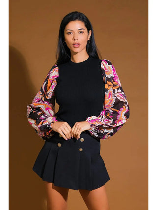 Bold Moves Statement Sleeve Top