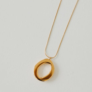 Camille Open Circle Statement Necklace - WATERPROOF ~PREORDER~ - Instyle Boutique