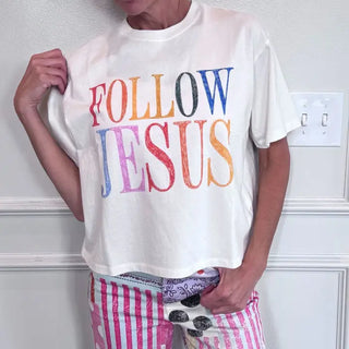 Follow Jesus Sketch Crop Tee ~PREORDER~