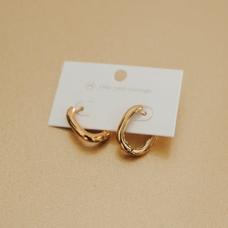 Flirty Fantasy Oval Hoop Earrings - WATERPROOF ~PREORDER~ - Instyle Boutique