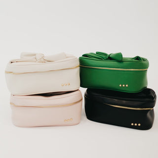 Madelyn Bow Makeup Bag ~PREORDER~ - Instyle Boutique