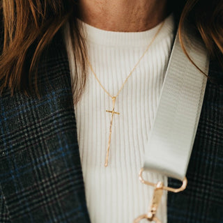 Modern Cross Necklace - WATERPROOF ~PREORDER~ - Instyle Boutique