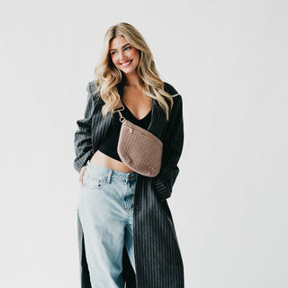 Suede Westlyn Woven Bum Bag ~PREORDER~ - Instyle Boutique