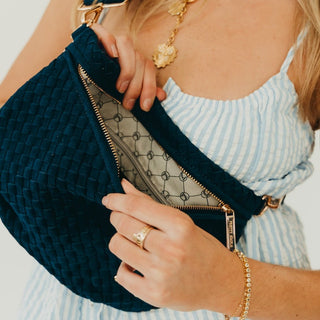 Suede Westlyn Woven Bum Bag ~PREORDER~ - Instyle Boutique