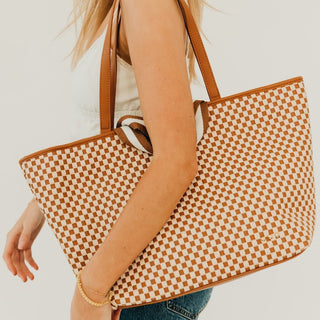 Woven Tiffany Organizer Tote Bag ~PREORDER~ - Instyle Boutique